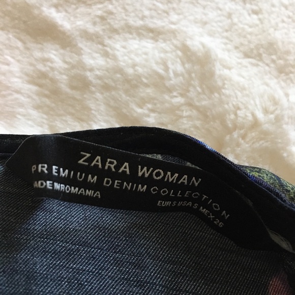 Zara Black Floral Peplum Long Sleeve Blouse - Picture 5 of 8